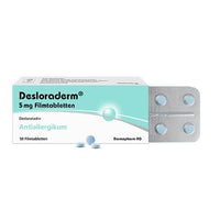 DESLORADERM 5 mg film-coated tablets, allergic rhinitis and urticaria UK