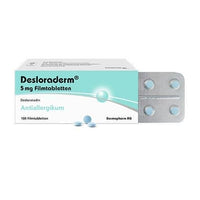 DESLORADERM 5 mg film-coated tablets, allergic rhinitis and urticaria UK