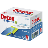 DETOX + CHOLESTER x 60 tablets, lower cholesterol, body detox, cleanse the body UK