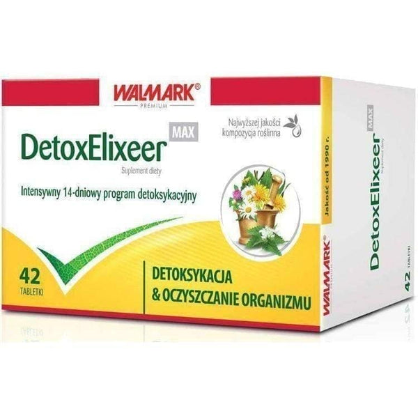 DetoxElixeer MAX x 42 tablets, natural detox, how to detox your body UK