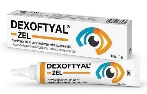 Dexoftyal gel, dexpanthenol, sore burning eyes UK