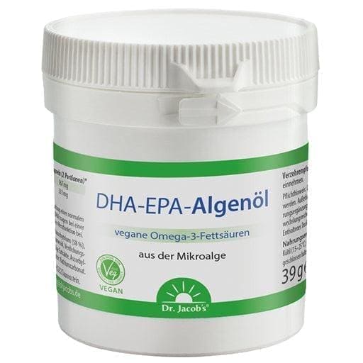 DHA, EPA, Algae Oil Dr.Jacob's VEGAN capsules UK