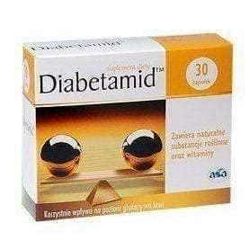 Diabetamid x 30 caps. A beneficial effect on blood glucose levels UK