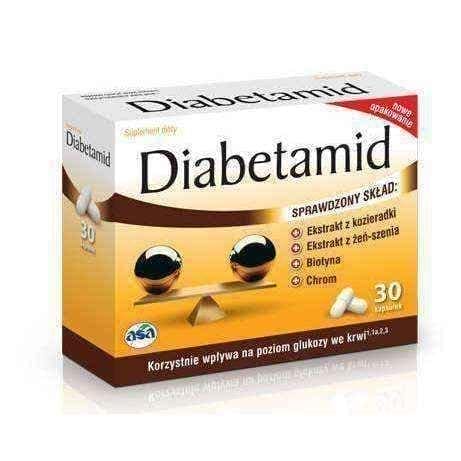 DIABETAMID x 30 capsules, normal blood glucose levels UK