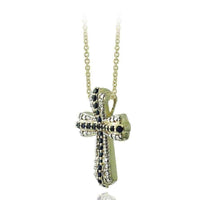 Diamond Accent Cross Necklace | Gemstone UK