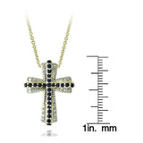 Diamond Accent Cross Necklace | Gemstone UK