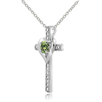 Diamond Accent Cross Necklace UK