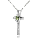 Diamond Accent Cross Necklace UK