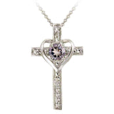Diamond Accent Cross Necklace UK