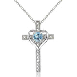 Diamond Accent Cross Necklace UK
