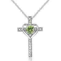 Diamond Accent Cross Necklace UK