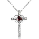 Diamond Accent Cross Necklace UK