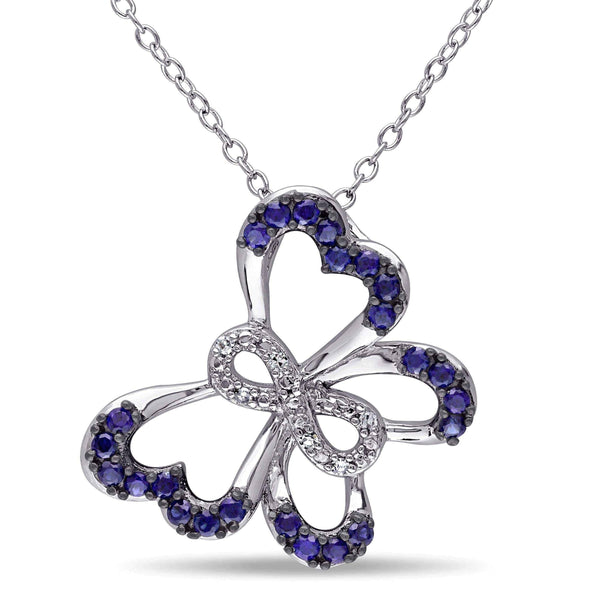 Diamond butterfly necklace UK