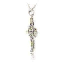 Diamond Cross Necklace | Multi-gemstone UK