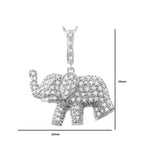 Diamond Elephant Pendant Necklace UK
