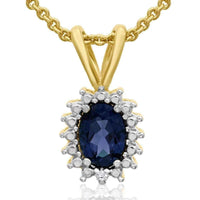 Diamond Halo necklace UK