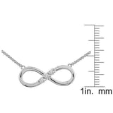 Diamond infinity necklace | three stone UK