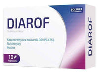 Diarof x 10 capsules, Saccharomyces boulardii, nucleotides and inulin UK