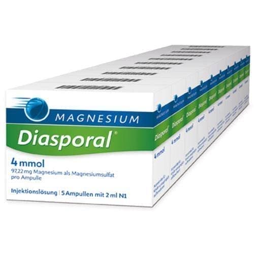 Diasporal magnesium 4 mmol ampoules 50X2 ml UK