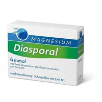 Diasporal magnesium 4 mmol ampoules 5X2 ml UK