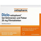 DICLO-RATIOPHARM for pain and fever, diclofenac potassium UK