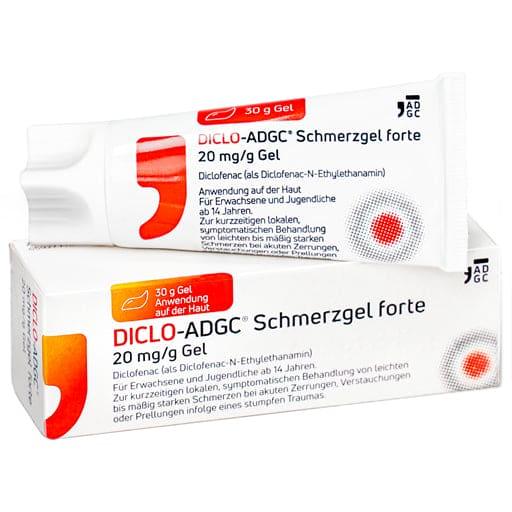 Diclofenac gel, What is diclofenac?, DICLO-ADGC pain gel forte UK