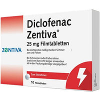 DICLOFENAC Zentiva 25 mg film-coated tablets UK