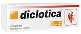 Diclotica gel inflammation of joints UK