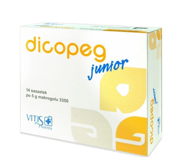 Dicopeg Junior 5g x 14 sachets, constipation in infants, baby constipation UK