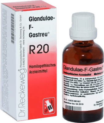 Difficulty concentrating, forehead headache, coryza, GLANDULAE-F-Gastreu R20 mixture UK