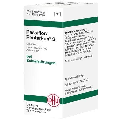 Difficulty staying asleep, nervous system disorders, PASSIFLORA PENTARKAN S mixture UK