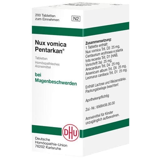 Digestive diseases, Stomach disorders list, NUX VOMICA PENTARKAN tablets UK