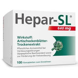 Digestive disorders, dyspeptic, HEPAR-SL 640 mg film-coated tablets UK