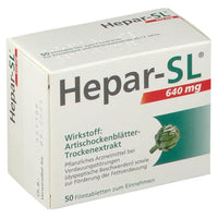 Digestive disorders, dyspeptic, HEPAR-SL 640 mg film-coated tablets UK