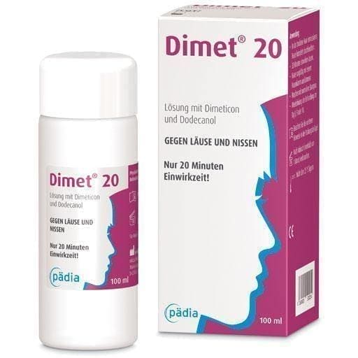 DIMET 20 solution 100 ml Strong against head lice UK