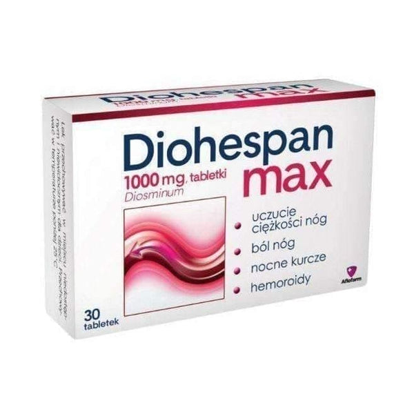 DIOHESPAN MAX x 30 tablets varicose veins of the anus (hemorrhoids) UK