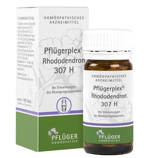 Diseases of the musculoskeletal system, rheumatism, PFLÜGERPLEX Rhododendron 307 H tablets UK