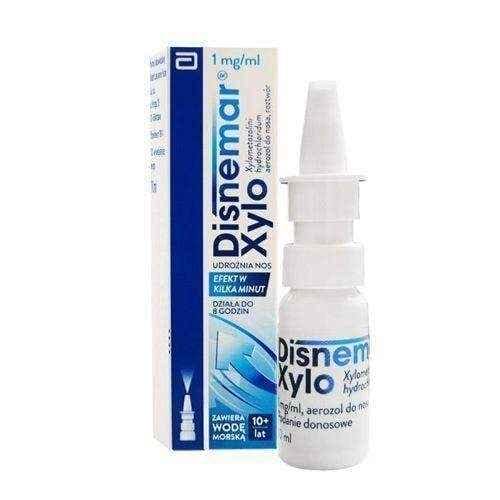 DISNEMAR XYLO 1mg / ml nasal spray 10ml, 10 years+, runny nose cure, stop runny nose, constant runny nose UK