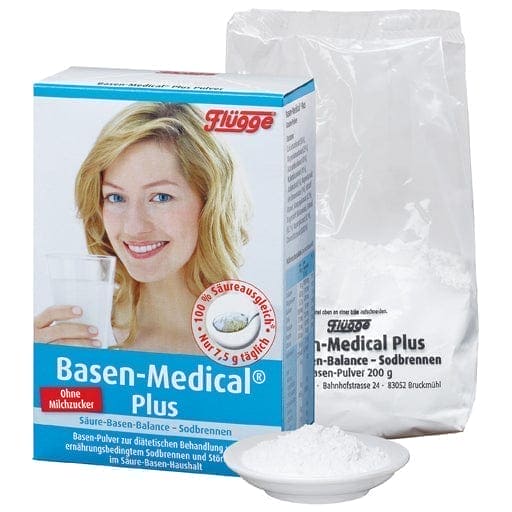 Disorders of acid - base balance, heartburn, FLÜGGE base medical plus base powder UK