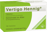 Dizziness, VERTIGO HENNIG tablets UK