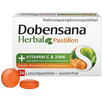 DOBENSANA Herbal Honey Blend Vit.C & Zinc Pastiles UK