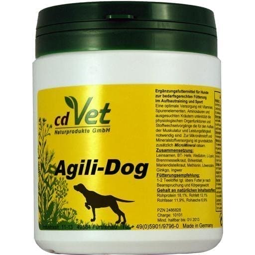 Dog Food cdVet Agili-Dog vet. 600 g dog vitamins and minerals UK