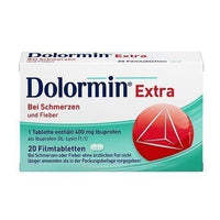 DOLORMIN extra film-coated tablets 20 pc for pain and fever UK