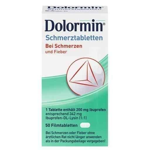 DOLORMIN film-coated tablets 50 pc headache phase in migraines UK