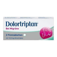 DOLORTRIPTAN for migraine film-coated tablets 2 pc almotriptan UK