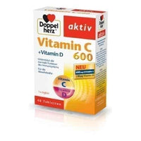 Doppelhertz Active Vitamin C 600 + Vitamin D 40 tablets UK