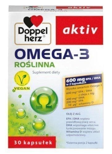 Doppelherz Activ Omega-3 vegetable x 30 capsules UK
