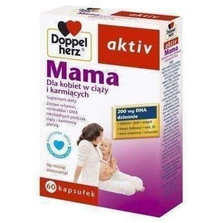 Doppelherz AKTIV Mama for pregnant women and lactating x 60 capsules UK