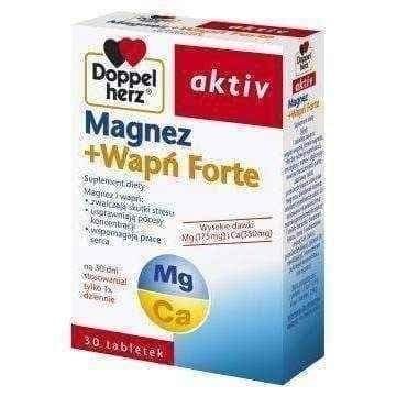 Doppelherz Aktiv Mg + Calcium Forte x 30 tablets UK