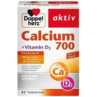 DOPPELHERZ Calcium 700, Vitamin D3, vitamin K UK